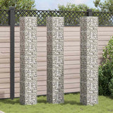 Vidaxl schanskorf plantenbakken 3 st verhoogd 30x30x200 cm ijzer