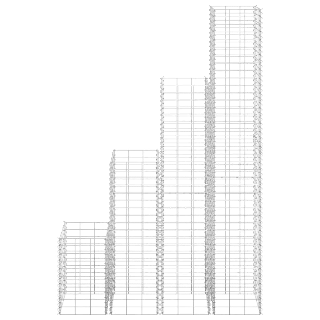 Vidaxl Schanskorf fioriere 4 ST 30x30x50 100 150 200 cm Ferro