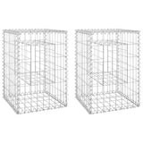 Vidaxl Schans Bank Postes 2 PCS 40x40x60 cm de hierro