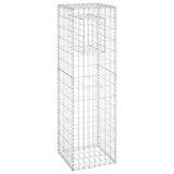 Vidaxl schanskorf paal 40x40x140 cm ijzer