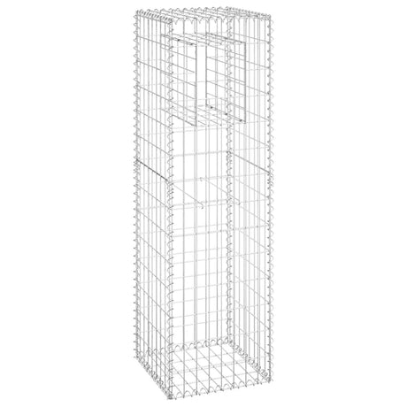 Vidaxl schanskorf paal 40x40x140 cm ijzer