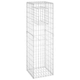 Vidaxl schanskorf palen 2 st 40x40x140 cm ijzer