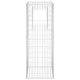 Vidaxl schanskorf paal 50x50x140 cm ijzer