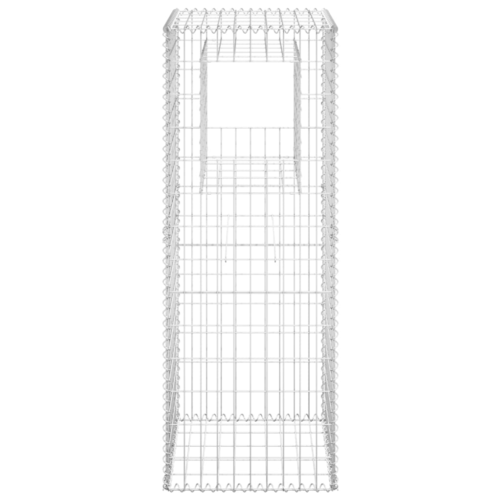 Vidaxl schanskorf paal 50x50x140 cm ijzer