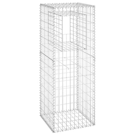 Vidaxl schanskorf palen 2 st 50x50x140 cm ijzer