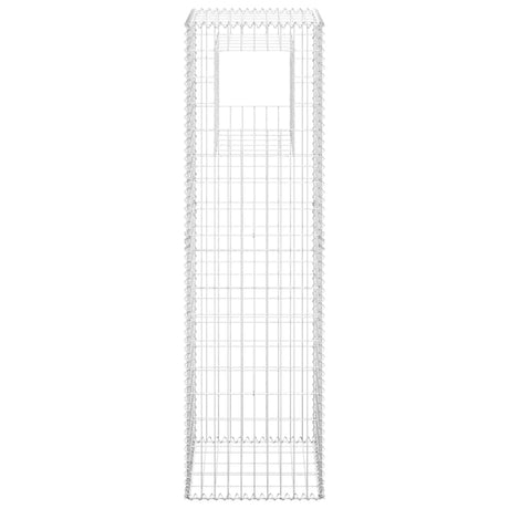 Vidaxl schanskorf paal 50x50x180 cm ijzer