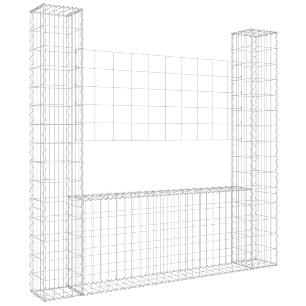 VIDAXL SCHANSKORF U 2 POST 140X20X150 CM ŻELLU