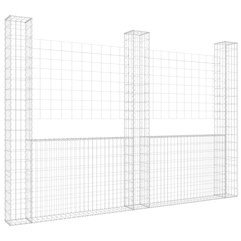 VIDAXL SCHANSKORF U 3 POST 260X20X200 CM ŻELLU