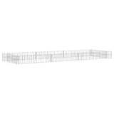 Vidaxl gabion plantenbak verhoogd 300x100x20 cm gegalvaniseerd staal