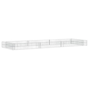 Vidaxl gabion plantenbak verhoogd 300x100x20 cm gegalvaniseerd staal