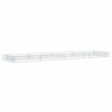 Vidaxl gabion plantenbak verhoogd 400x100x20 cm gegalvaniseerd staal