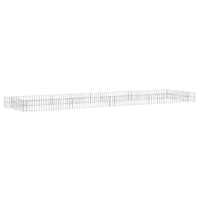 Vidaxl gabion plantenbak verhoogd 400x100x20 cm gegalvaniseerd staal