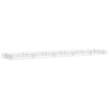 Vidaxl gabion plantenbak verhoogd 500x100x20 cm gegalvaniseerd staal