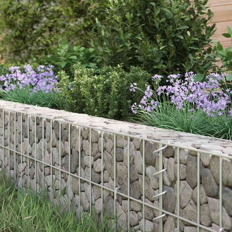 Vidaxl gabion plantenbak verhoogd 800x100x20 cm gegalvaniseerd staal
