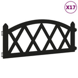 Vidaxl Gazon edges 17 st 10 m polypropene black