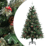 Vidaxl Christmas Tree s borovicovými kužely 150 cm PVC a PE Green