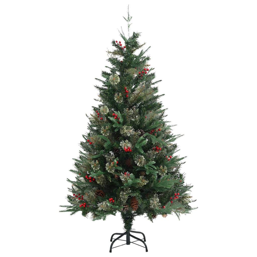 Vidaxl Christmas Tree s borovicovými kužely 150 cm PVC a PE Green