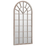 Vidaxl tuinspiegel 90x45 cm ijzer zandkleurig