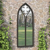 Vidaxl Garden Mirror 100x45 cm żelaza czarna