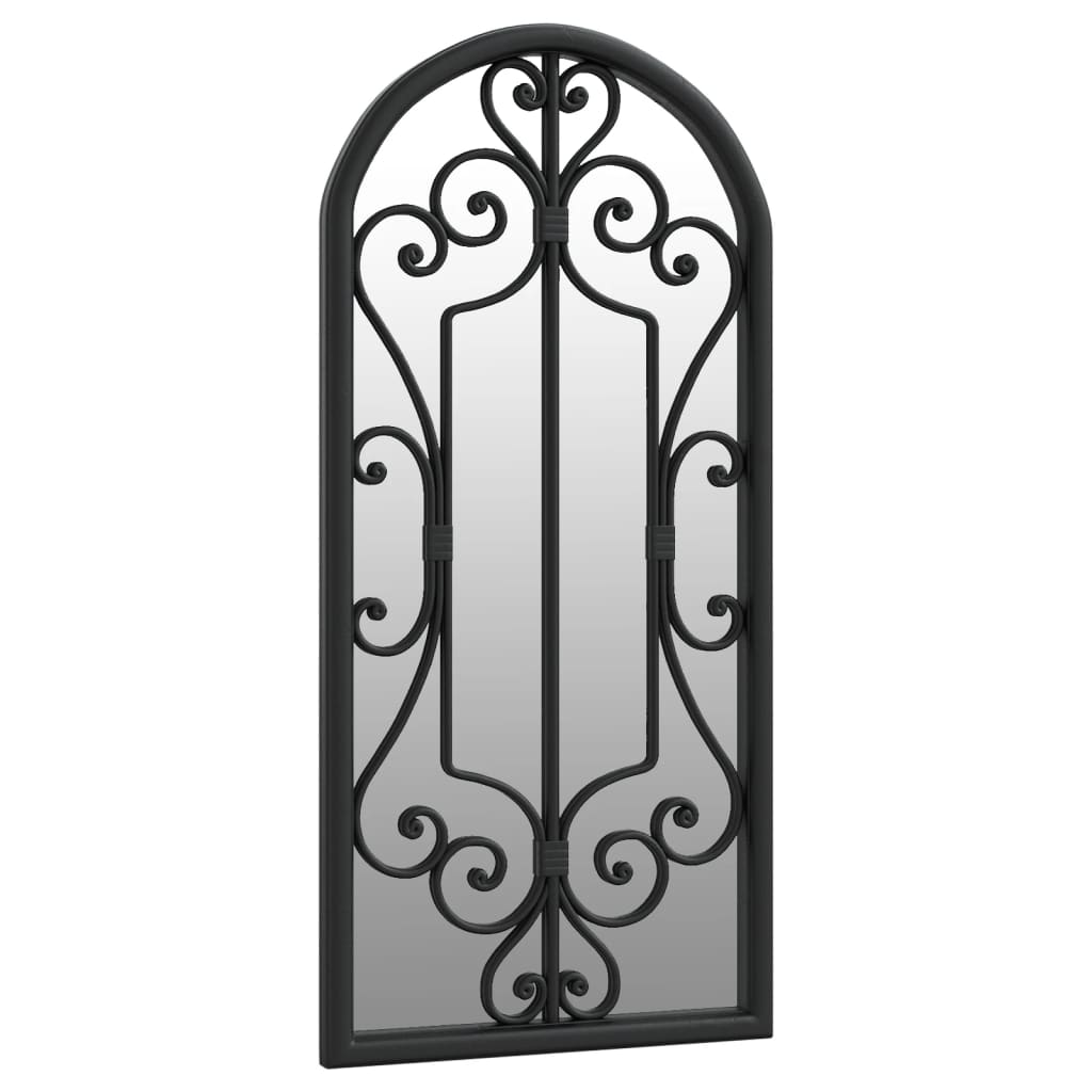 Vidaxl garden mirror 100x45 cm iron black