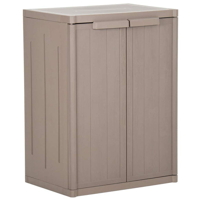 Vidaxl tuinkast 65x45x88 cm polypropyleen hout-look bruin