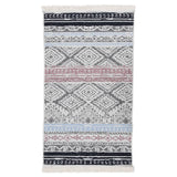 Vidaxl vloerkleed 120x180 cm katoen roze en aqua