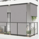 Vidaxl Balcony Schermata 145x250 cm grigio