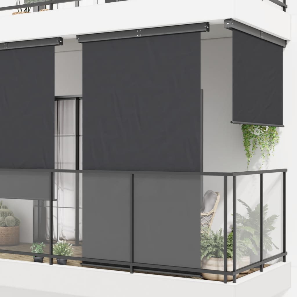 Vidaxl Balcony Schermata 165x250 cm nero