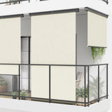 Vidaxl Balkon Bildschirm 165x250 cm creme -gepflegt