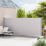 Vidaxl tuinscherm uittrekbaar 180x614 cm grijs