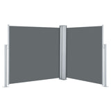 Pare-brise Vidaxl extensible 117x600 cm anthracite -colored