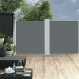 Pare-brise Vidaxl extensible 117x600 cm anthracite -colored