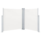 Pare-brise Vidaxl extensible 140x600 cm crème