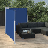 Pare-brise Vidaxl extensible 140x600 cm bleu