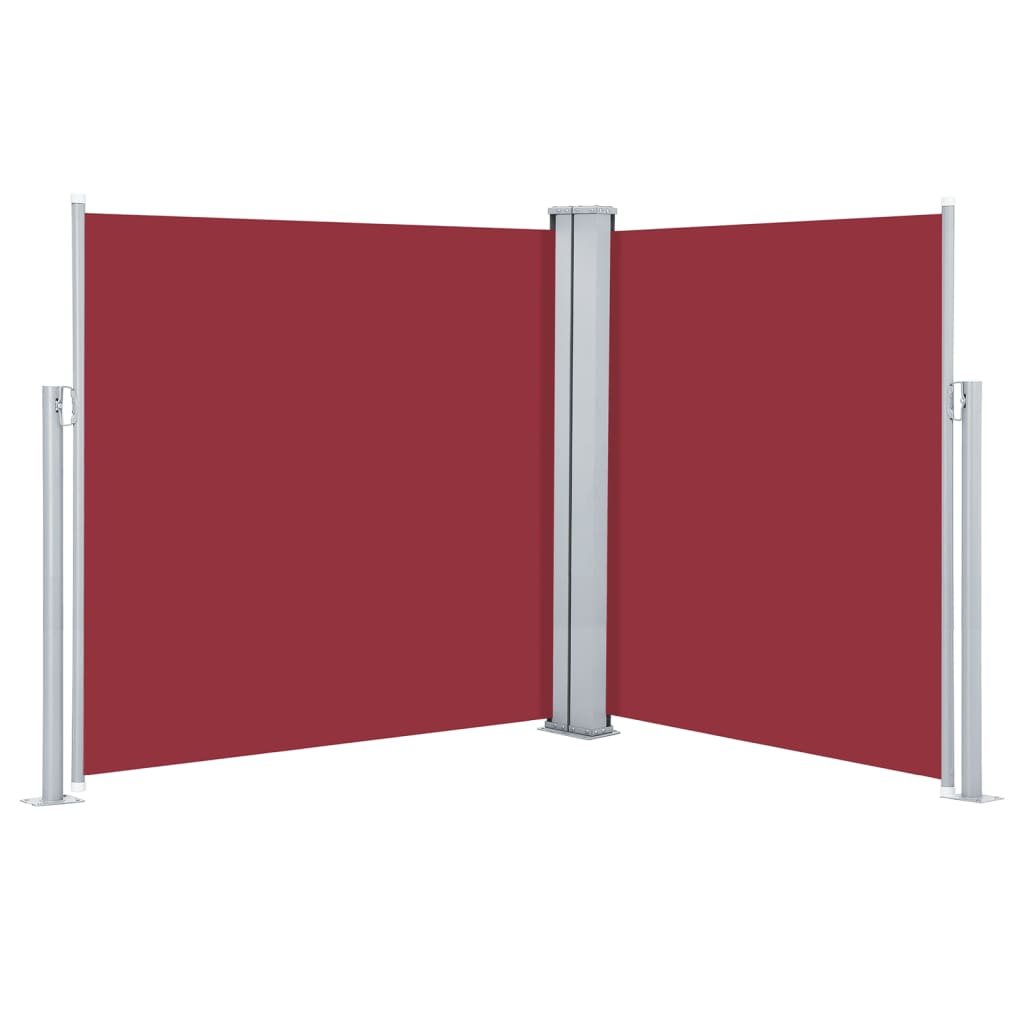 Pare-brise Vidaxl extensible 140x600 cm rouge