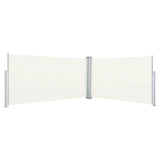 Vidaxl windscherm uittrekbaar 160x600 cm crèmekleurig
