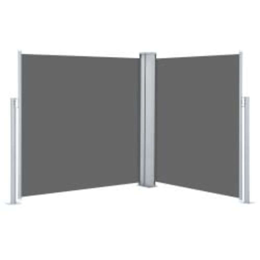 Pare-brise Vidaxl extensible 160x600 cm anthracite -colored