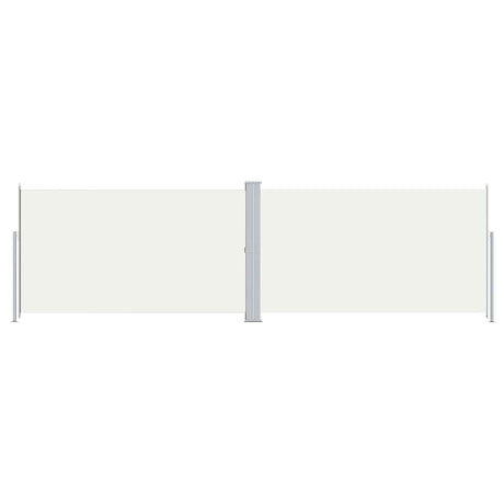 Vidaxl windscherm uittrekbaar 180x600 cm crèmekleurig