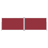 Vidaxl windscherm uittrekbaar 180x600 cm rood