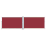 Vidaxl windscherm uittrekbaar 180x600 cm rood