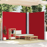 Vidaxl windscherm uittrekbaar 200x600 cm rood