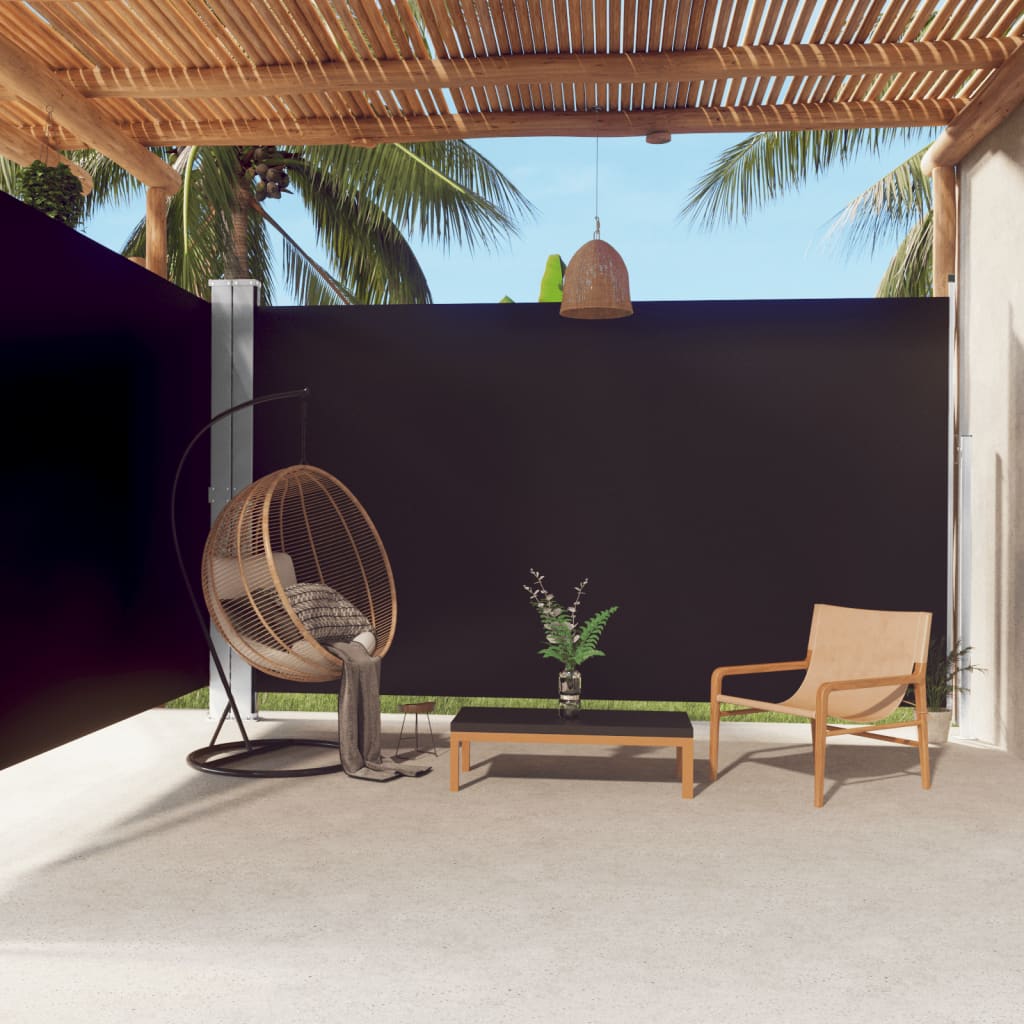 Parabrisas Vidaxl extensible 220x600 cm negro