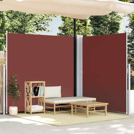 Vidaxl windscherm uittrekbaar 220x600 cm bruin