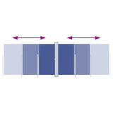 Vidaxl windscherm uittrekbaar 220x600 cm blauw