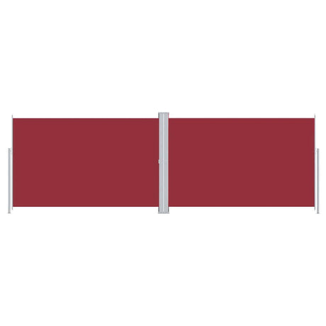 Vidaxl windscherm uittrekbaar 220x600 cm rood