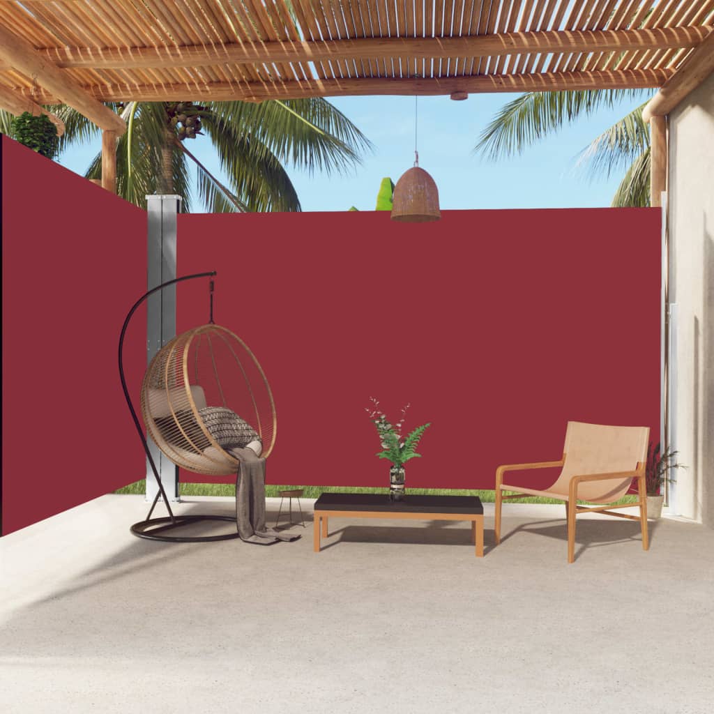 Parabrisas Vidaxl extensible 220x600 cm rojo