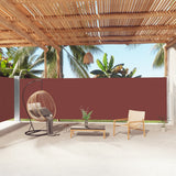 Vidaxl windscherm uittrekbaar 180x1000 cm bruin