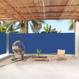 Pare-brise vidaxl extensible 200x1000 cm bleu