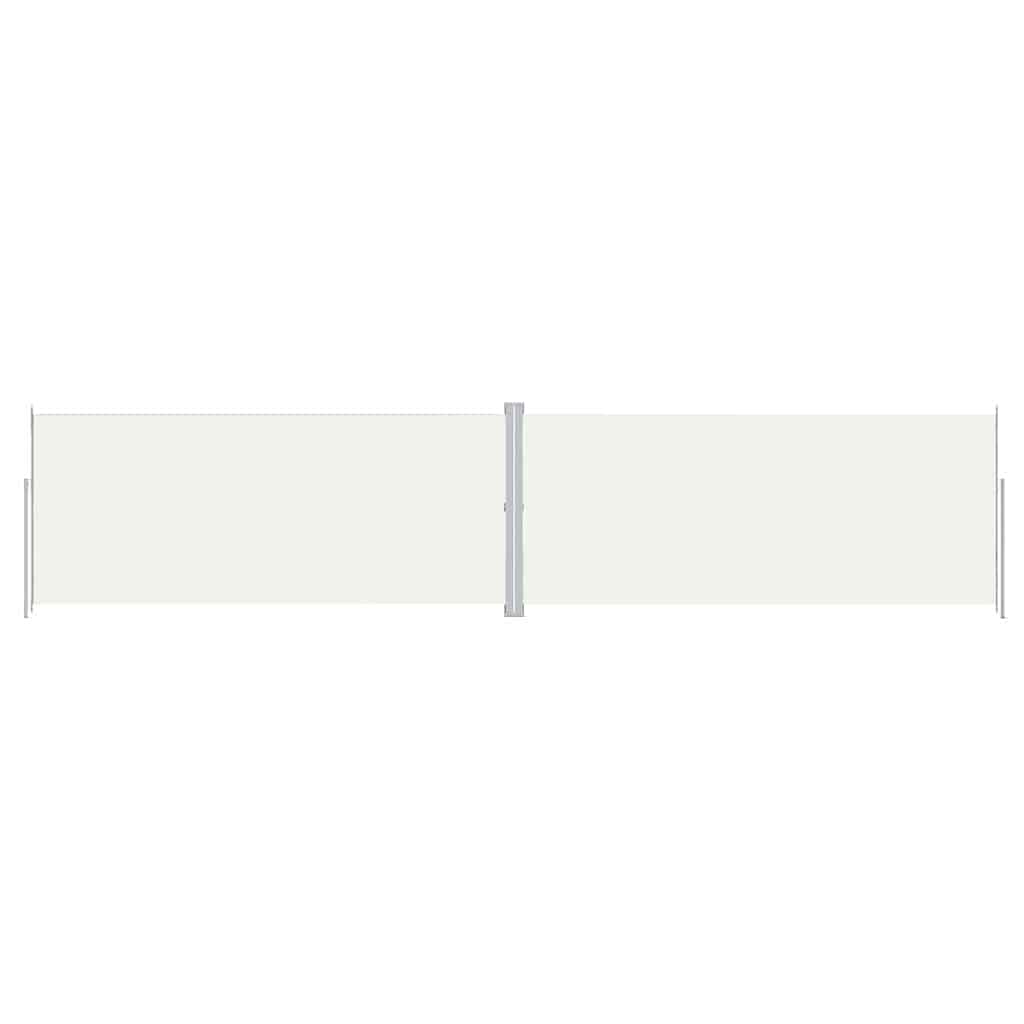 Vidaxl windscherm uittrekbaar 220x1000 cm crèmekleurig