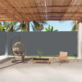 Vidaxl windscherm uittrekbaar 220x1000 cm antracietkleurig